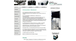 Desktop Screenshot of pro-av-medien.de