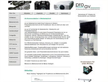 Tablet Screenshot of pro-av-medien.de